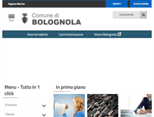 Tablet Screenshot of comune.bolognola.mc.it